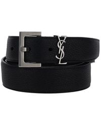 Saint Laurent - Multicolored Cocco Print Silk Belt For - Lyst