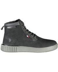 U.S. POLO ASSN. - Elegant Ankle Boots With Lace-Up Detail - Lyst