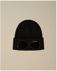 C.P. Company - Black Wool Hats & Cap - Lyst