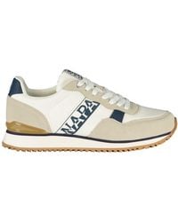 Napapijri - White Polyester Men's Sneaker - Lyst