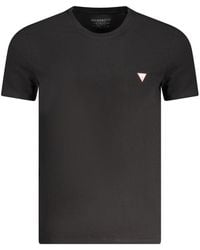 Guess - Black Cotton T - Lyst