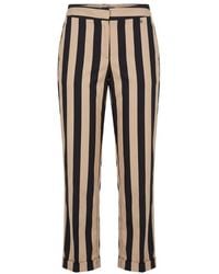 Trussardi - Black Viscose Trousers - Lyst