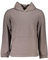 Calvin Klein - Sleek Long Sleeved Hooded Sweatshirt - Lyst