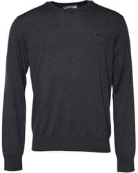 Dolce & Gabbana - Merino Wool Crew Neck Sweater - Lyst