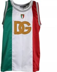 Dolce & Gabbana - Tank Top Italian Flag Style - Lyst