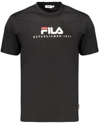 Fila - Black Cotton Men's T - Lyst