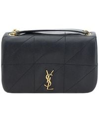 Saint Laurent - Black Lamb Ovis Aries Aries Shoulder Bag - Lyst