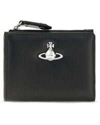 Vivienne Westwood - Black Calf Leather Bos Taurus Wallet - Lyst