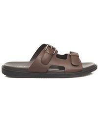 Cerruti 1881 - Brown Cowhide Men Sandal - Lyst