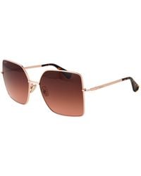 Max Mara - Rose Gold Metal Sunglasses - Lyst