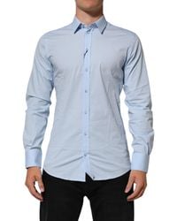 Dolce & Gabbana - Cotton Formal Dress Shirt Elastane - Lyst