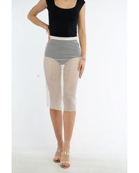 Patrizia Pepe - Polyester Midi Skirt - Lyst