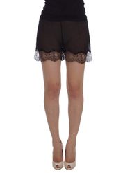 Dolce & Gabbana - Dolce Gabbana Floral Lace Silk Sleepwear Shorts - Lyst