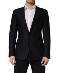 Dolce & Gabbana - Martini Single Breasted Jacket Blazer Virgin Wool Clothing - Lyst