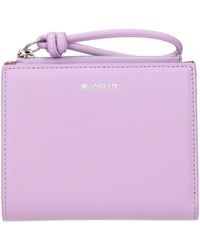 Jil Sander - Pink Leather Wallet - Lyst
