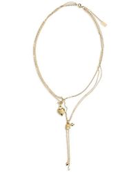 Chloé - Gold Brass Necklace - Lyst