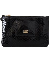 Dolce & Gabbana - Exotic Leather Wristlet Wallet - Lyst