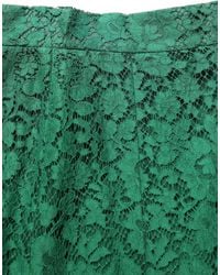 Dolce & Gabbana - Lace High Waist Mermaid Midi Skirt Cotton Nylon Viscose - Lyst