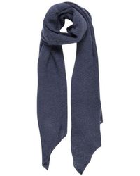 Pieces - Blue Recycled Polyester Scarf - Lyst