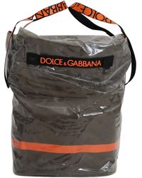 Dolce & Gabbana - Cotton Large Fabric Shopping Tote Bag - Lyst