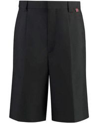 Gucci - Wool-Blend Bermuda Shorts With Web Detail - Lyst