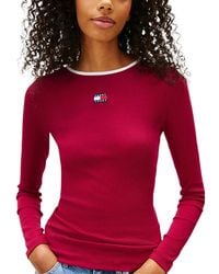 Tommy Hilfiger - Recycled Cotton Long Sleeve T-Shirt - Lyst