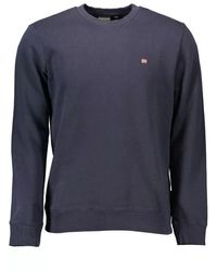 Napapijri - Blue Cotton Sweater - Lyst