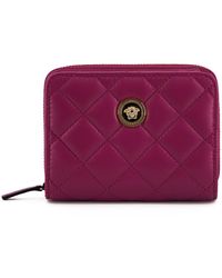Versace - Elegant Quilted Leather Wallet - Lyst