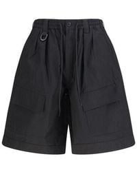 Y-3 - Cotton Bermuda Shorts - Lyst