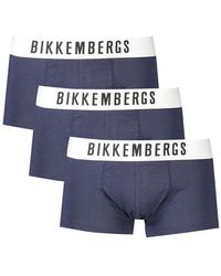 Bikkembergs - Blue Cotton Underwear - Lyst