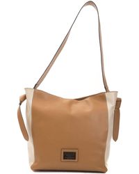 Pompei Donatella - Beige Cuoio Shoulder Bag One Size - Lyst