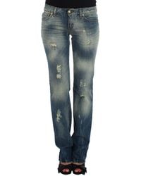 Roberto Cavalli - Sleek Flair Leg Low Waist Denim - Lyst