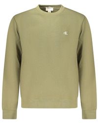 Calvin Klein - Green Cotton Sweatshirt - Lyst