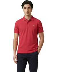 GANT - Red Cotton Polo Shirt - Lyst