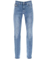 Versace - Stretch Denim Slim Fit Jeans - Lyst