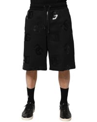 Dolce & Gabbana - Logo Print Shorts - Lyst