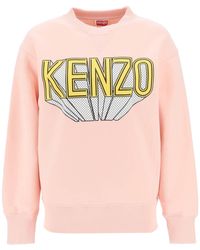 KENZO - 3 D Printed Crew Neck Sweatshirt - Lyst