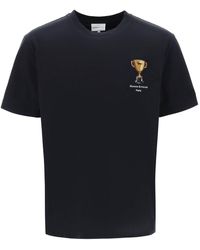 Maison Kitsuné - T Shirt With Trophy Embroidery - Lyst