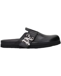 Palm Angels - Leather Slippers - Lyst