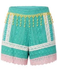 Trussardi - Green Cotton Shorts - Lyst