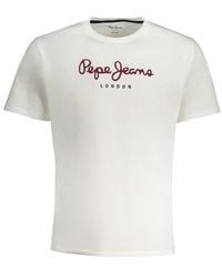 Pepe Jeans - Bianco Cotton Men T - Lyst