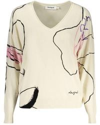 Desigual - White Viscose 's Sweater - Lyst
