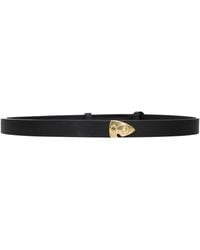 Burberry - Black Leather Regular Belt - Lyst