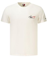 Tommy Hilfiger - Bianco Cotton Mens T - Lyst