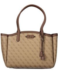 Guess - Beige Polyurethane S Bag - Lyst