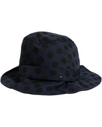 Dolce & Gabbana - Blue Black Polka Dot Cotton Bucket Capello Hat - Lyst