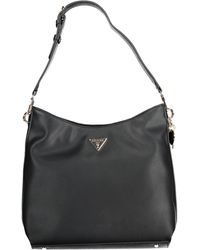 Guess - Black Polyurethane Handbag - Lyst