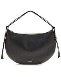 Coccinelle - Black Calf Leather Bos Taurus Shoulder Bag - Lyst