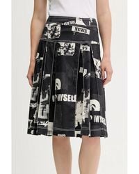 Desigual - Printed Pleated Skirt - Lyst
