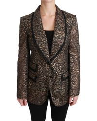 Dolce & Gabbana - Brand New Jacket With Floral Lace Design - Lyst